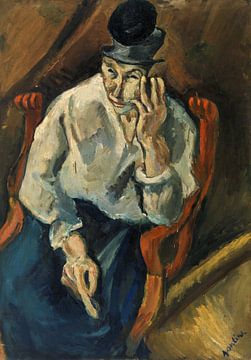 Chaim Soutine,Vrouw Zittend in Fauteuil