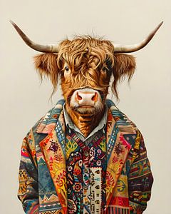 Hipper schottischer Highlander