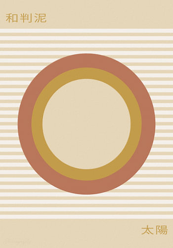 Wabi-Sabi: zon en strepen van harmonie