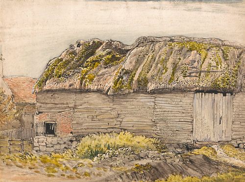 Samuel Palmer-Een schuur met een Mossy Daf, Shoreham