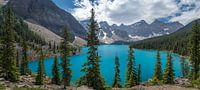 Panoramic view Lake Moraine