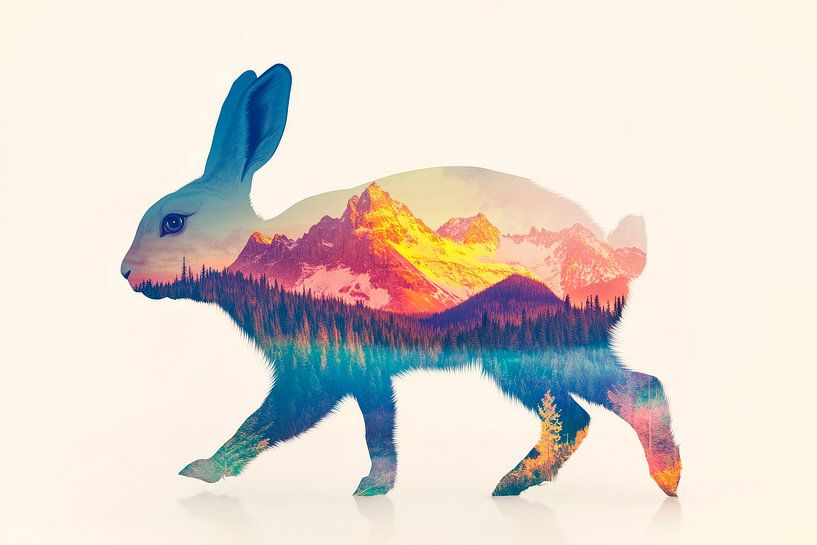 Natuur in de haas van Poster Art Shop