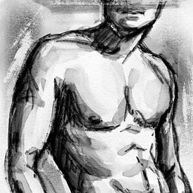 Verboten - männliche Nacktheit von CvD Art - Kunst voor jou