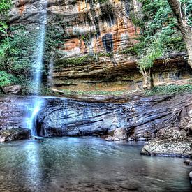 De Salto Suizo - Waterval in Paraguay van Jan Schneckenhaus