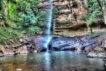 De Salto Suizo - Waterval in Paraguay van Jan Schneckenhaus