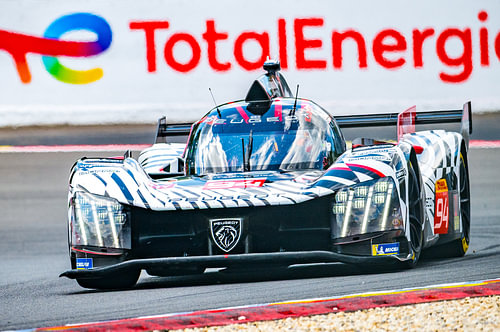 De Peugeot 9X8-hypercar op Spa-Francorchamps