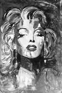 Marilyn Monroe Spontaan van Kathleen Artist Fine Art