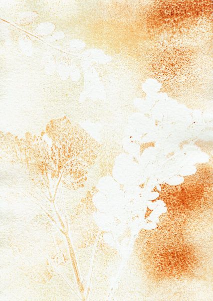 Plantes minimalistes Jaune Orange par Lies Praet