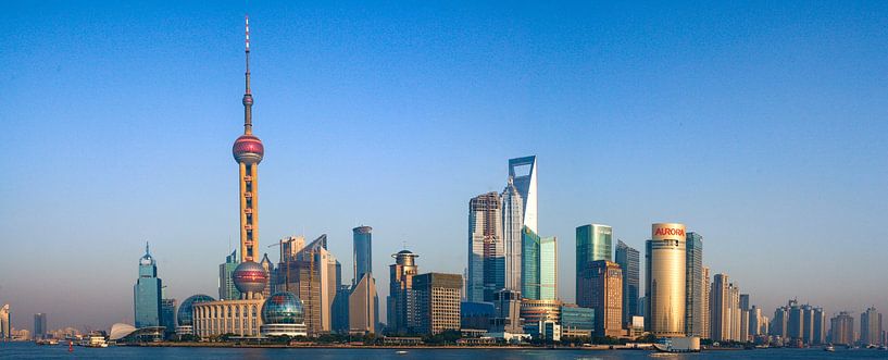 Skyline Shanghai, Bund, Financial sector by Marjolein Fortuin