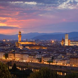 Zonsondergang over Florence van Ilona Schong