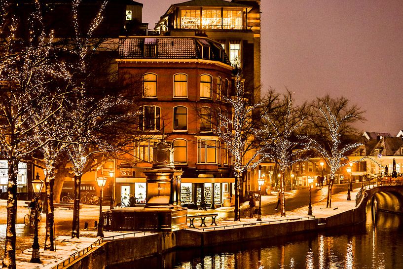 Leiden Vismarkt Winter 2019 by Frans Nijssen