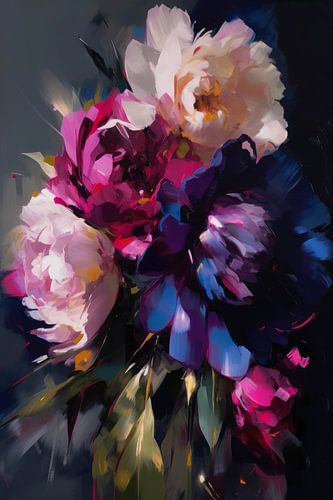 Bouquet de fleurs At Night