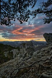 Dramatic sky after sunset in the mountains by WittholmPhotography