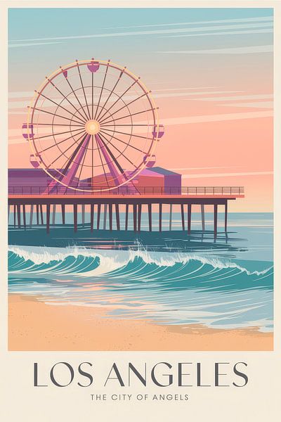 Los Angeles by Poster Art Shop
