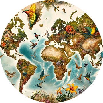 Wereldkaart van Natuur