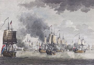 Schlacht auf der Doggersbank, Cornelis Bogerts, 1781 von Atelier Liesjes