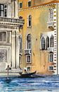 Gondelfahrt in Venedig | Malerei von WatercolorWall Miniaturansicht