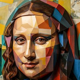 Mona Lisa abstrakt 3D von Egon Zitter