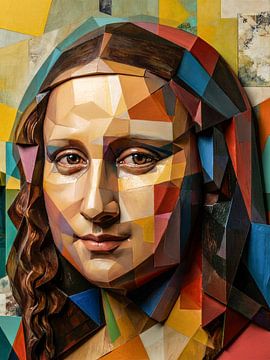Mona Lisa abstraite 3D