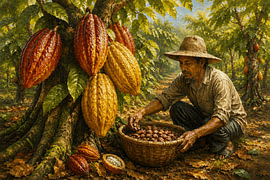 Kakaoernte in Indonesien von Vínculae
