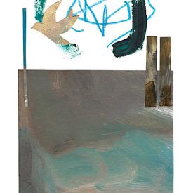 Collage ''The Blues'' by Sara Haver