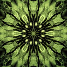 Grün leuchtendes Mandala