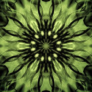 Grün leuchtendes Mandala