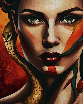 The snake woman in art by Jan Keteleer