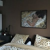 Kundenfoto: Die Umarmung, Egon Schiele , auf leinwand