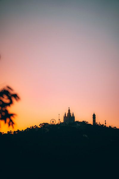 Sunset Tibidabo by Lars Dirkzwager