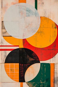 Lebendige geometrische Symphonie in Farben von Poster Art Shop