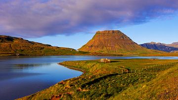 Kirkjufell in het gouden uur, IJsland van Adelheid Smitt