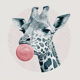 Giraffe Cool von Poster Art Shop