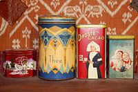 Brocante Droste voorraadblikken (gezien bij vtwonen)