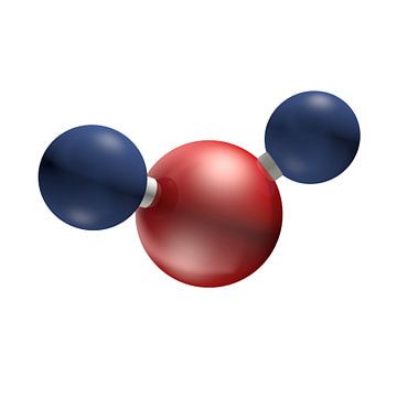 H2O molecuul van Emiel de Lange