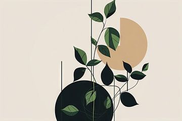 Groene harmonie van Poster Art Shop