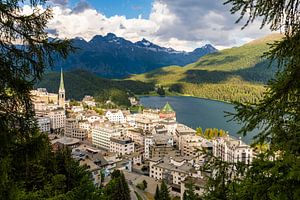 St. Moritz im Engadin in der Schweiz von Werner Dieterich