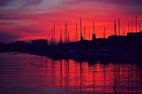 Marseille on Fire at Sunset - Coastal Photography in France