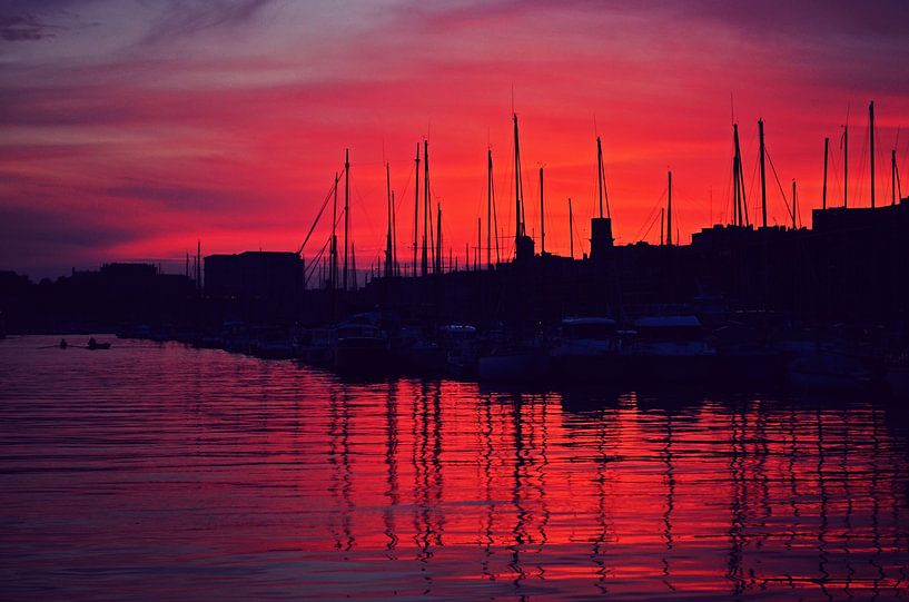 Marseille on Fire at Sunset - Coastal Photography in France by Carolina Reina Photography