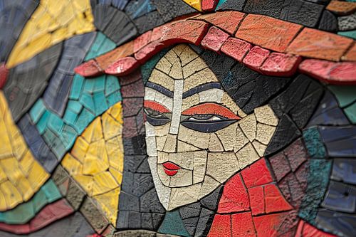 japanese painterly portrait