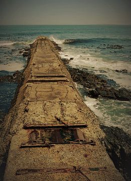 an old breakwater by Werner Lehmann