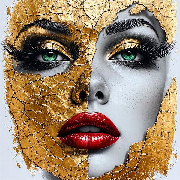 Dualität in Gold von A.D. Digital ART