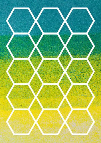 The sand beneath your feet | Geometrie en Aquarel