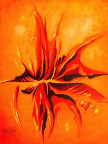 Magie de feu peinte