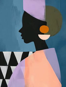 Pastel power of a silhouette by Your unique art