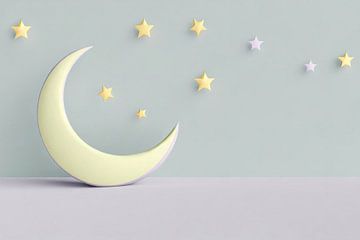 Moon and stars by Uwe Merkel