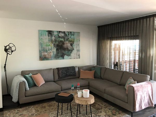 Klantfoto: Angie green van Atelier Paint-Ing, op canvas