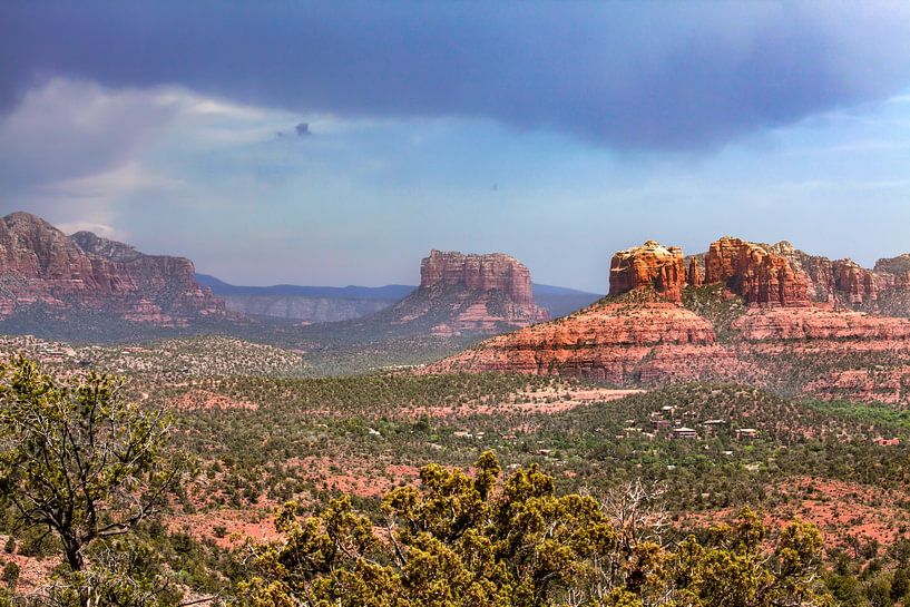 Red Rock landschap in Arizona, Verenigde Staten van WorldWidePhotoWeb