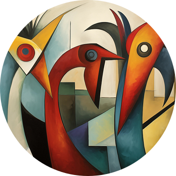 Abstracte kippen kubisme panorama