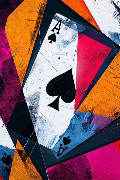 Abstract Ace of spades by Imperial Art House